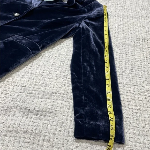 NWT’s Gorgeous Coldwater Creek Midnight Blue Velvet Blazer Size 8